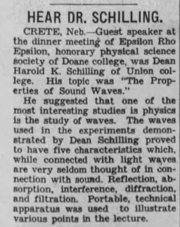 1939 Dr Harold K Schilling see 11 2 41 pg 33 Chester C Camp Einstein relativity does not hold in molecular distances as geon Lincoln Nebraska State Journal NE April 29